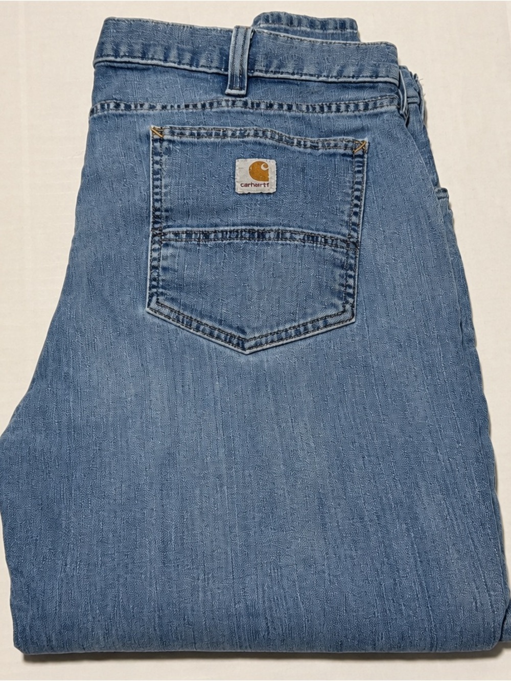 Carhartt Relaxed Fit Jeans Men’s 40x30 Blue Denim Straight Leg Workwear
